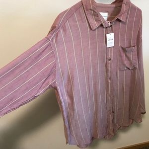 AEO Washed Long Sleeve Flannel